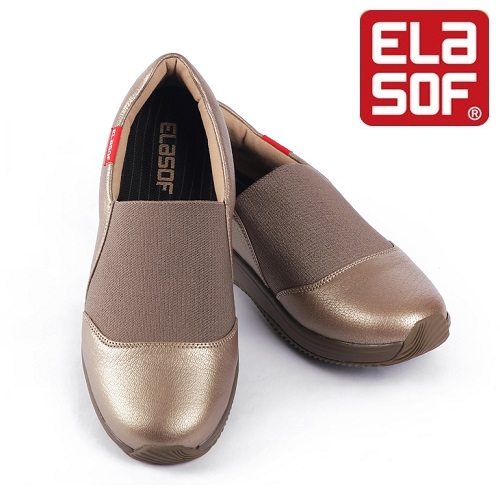 [ELASOF] 엘라솝 클라우드W 골드, 낙상방지 편한 기능성 신발
